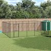 vidaXL Outdoor Dog Kennel Steel 24.2 m²