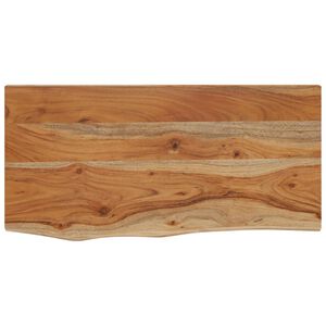 vidaXL Wall Shelf 40x20x2.5 cm Rectangular Solid Wood Acacia Live Edge