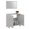 vidaXL 3 Piece Bathroom Furniture Set Concrete Grey Engineered Wood