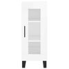 vidaXL Highboard High Gloss White 34.5x34x180 cm Engineered Wood