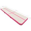 vidaXL Inflatable Gymnastics Mat with Pump 700x100x15 cm PVC Pink