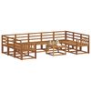 vidaXL Outdoor Sofa Set 10 pcs Natural Solid Acacia Wood