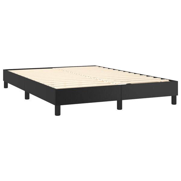 vidaXL Box Spring Bed Frame Black Double Faux Leather (UK/IE/FI/NO only)