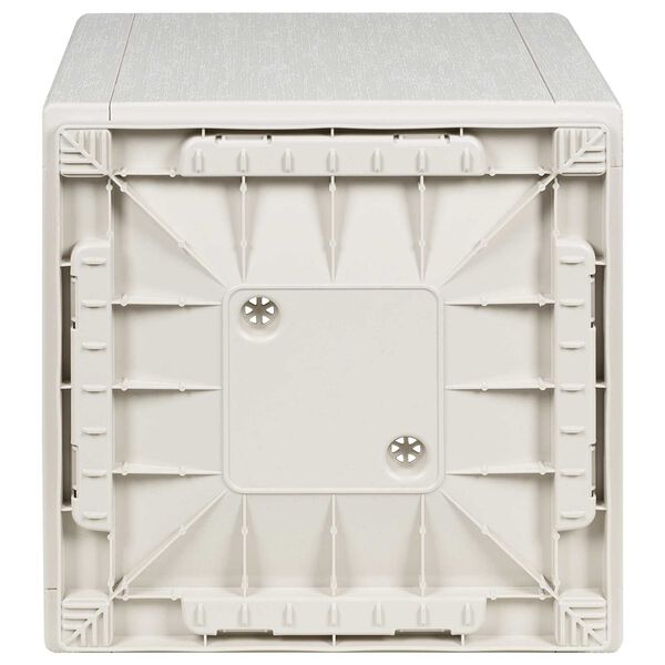 vidaXL Flower Box White 36 x 36 x 35 cm Plastic