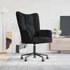 vidaXL Relaxing Chair with Wheel Black 69 x 61.5 x 102 cm Velvet