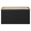 vidaXL Planter Black 80x40x40 cm Poly Rattan