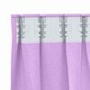 vidaXL Blackout Curtains with Rings 2 pcs Purple 140 x 140 cm