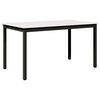 vidaXL Dining Table White 140 x 80 x 75 cm Solid Pine Wood