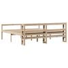 vidaXL Senior Bed with Headboard without Mattress 200x200 cm