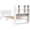 vidaXL Bookcase Bed without Mattress White 90x190cm Single Solid Wood Pine