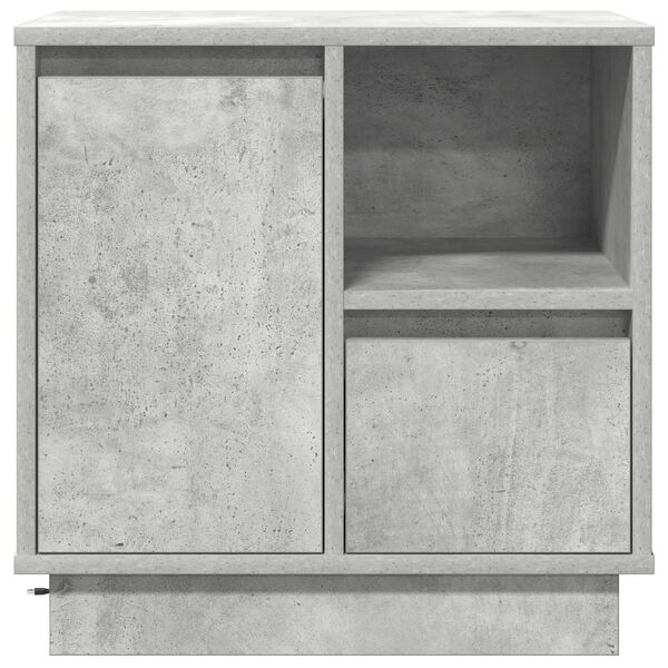 vidaXL Bedside Cabinet 2 pcs Concrete Grey 50 x 34.5 x 50 cm