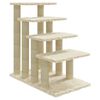 vidaXL Cat Tree with Sisal Scratching Posts Cream 63 cm
