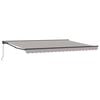 vidaXL Awning Frame Light Grey 450 x 300 cm Polyester with PU coating