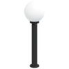 vidaXL Bollard Lights 3 pcs 80 cm Black IP44