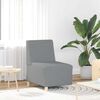 vidaXL Modular Sofa Unit Armless 2 pcs Light Grey 55 x 74 x 82 cm
