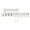 vidaXL Wall-Mounted Coat Rack White 100 x 12 x 43.5 cm Engineered wood