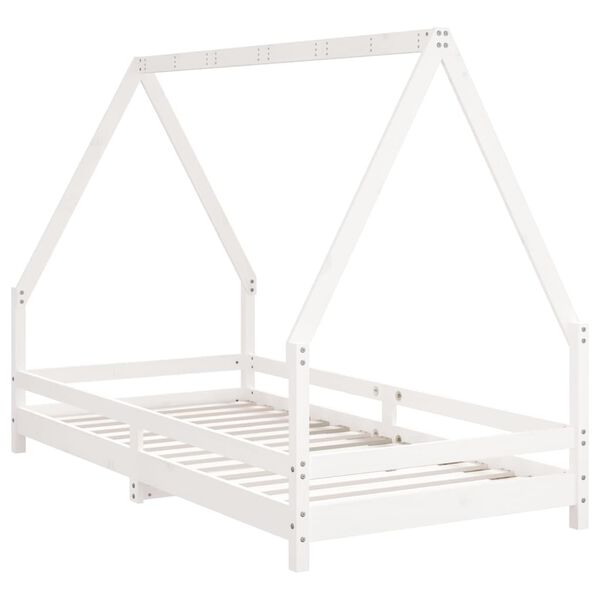 vidaXL Kids Bed Frame White 90x190 cm Solid Wood Pine