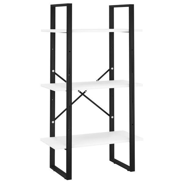 vidaXL Storage Shelf White 60x30x105 cm Engineered Wood