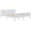vidaXL Bed Frame without Mattress White Solid Wood Pine 200x200 cm