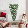 vidaXL Upside-down Artificial Pre-lit Christmas Tree with Ball Set PVC