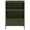 vidaXL Highboard Olive Green 68x39x101.5 cm Steel