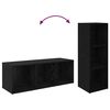 vidaXL TV Cabinet Set Wall-mounted 3 pcs Black Oak 37 x 35 x 107.5 cm