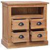 vidaXL Side Cabinet 60x30x60 cm Solid Teak