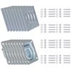 vidaXL Lashing Rings for Trailer 8 pcs Galvanised Steel 2000 kg