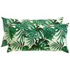 vidaXL Cushion Cover 2 pcs HEERLEN Leaf Pattern 40 x 80 cm Polyester