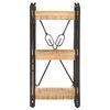 vidaXL 3-Tier Bookcase 40x30x80 cm Solid Mango Wood