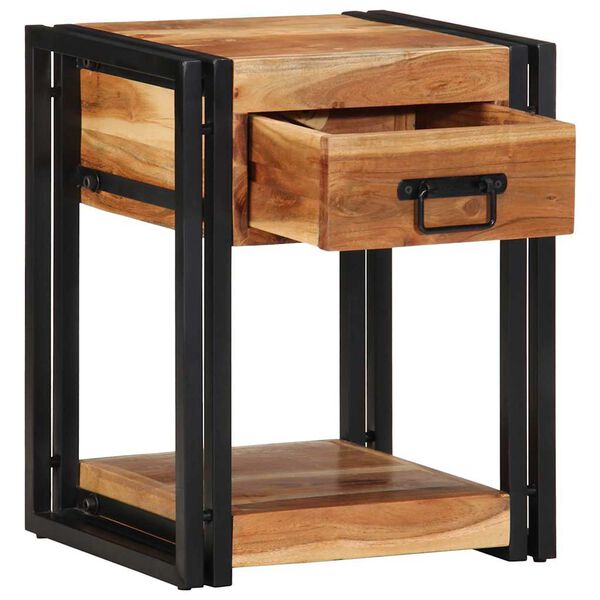 vidaXL Bedside Cabinet 2 pcs Brown 40 x 35 x 50 cm Solid acacia wood