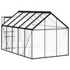 vidaXL Greenhouse with Base Frame Anthracite Aluminium 5.89 m&sup2;