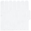 vidaXL Feather Tile 50 pcs White 30 x 30 cm Polyurethane and PET
