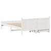 vidaXL Bed Frame without Mattress White 140x200 cm Solid Wood Pine