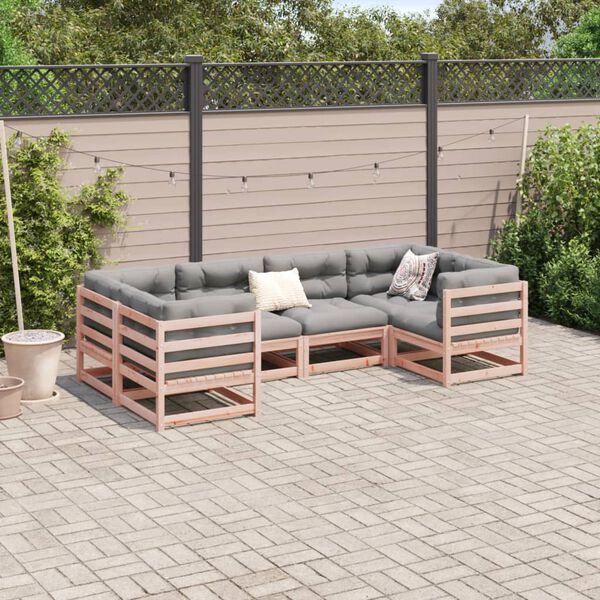 vidaXL 6 Piece Garden Sofa Set Solid Wood&nbsp;Douglas Fir