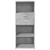 vidaXL Highboard Concrete Grey 50x42.5x124 cm Engineered Wood