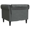 vidaXL Sofa Dark Grey 78.5 x 74.5 x 74.5 cm Polyester
