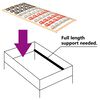 vidaXL Bed Frame without Mattress with 12 Slats & Supports 100x200cm