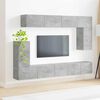 vidaXL TV Cabinet Set Wall-mounted 5 pcs Concrete Grey Engineered Wood