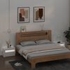 vidaXL Bedside Cabinets 2 pcs with LEDs White 60x35x40 cm