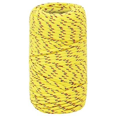 vidaXL Boat Rope Yellow 2 mm 50 m Polypropylene
