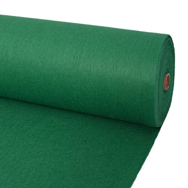 vidaXL Exhibition Carpet Plain 1x12 m Green