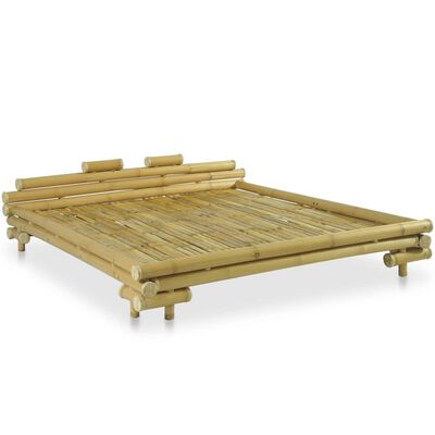 vidaXL Bed Frame Bamboo 180x200 cm Super King