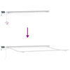 vidaXL Retractable Awning Light Grey 400 x 300 cm Fabric and Steel