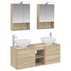 vidaXL Bathroom Furniture Set 5 pcs Sonoma Oak