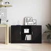 vidaXL Sideboard Black Oak 120 x 30.5 x 70 cm Engineered Wood