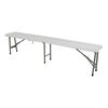 Lesli Living Folding Bench 183x30x43 cm White
