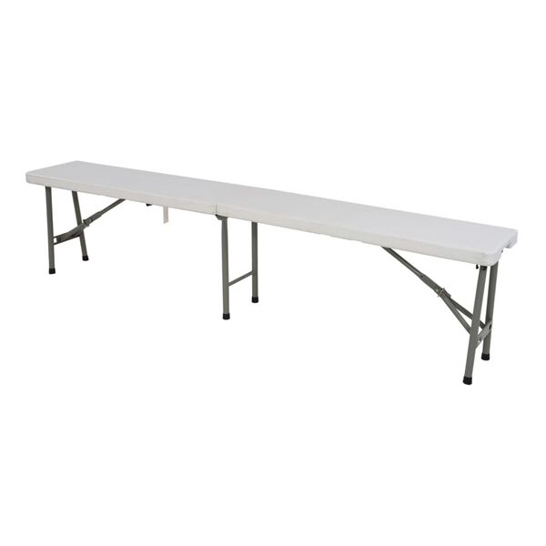 Lesli Living Folding Bench 183x30x43 cm White