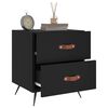 vidaXL Bedside Cabinets 2 pcs Black 40x35x47.5 cm Engineered Wood