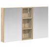 vidaXL Bathroom Cabinet Set 3 pcs Sonoma Oak 80 x 10.5 x 50 cm